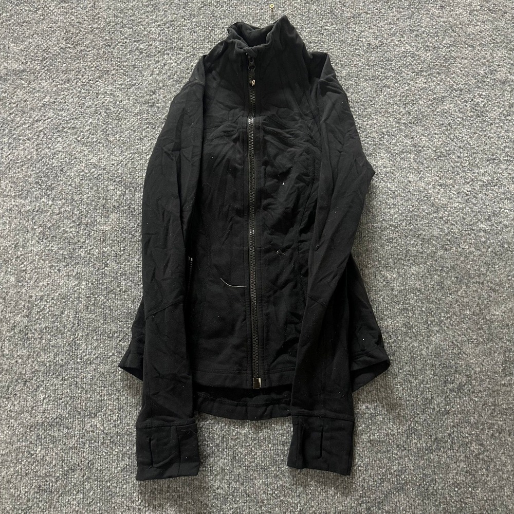Lululemon Jacket Womens Size 4 Black Define Full Zip Thumbholes Athletic Yoga